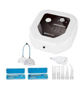 Dermovácuo Medical San + Kit Caneta Diamantada Com 5 Ponteiras + Ventosas Pump + Caneta Extratora De Cravos